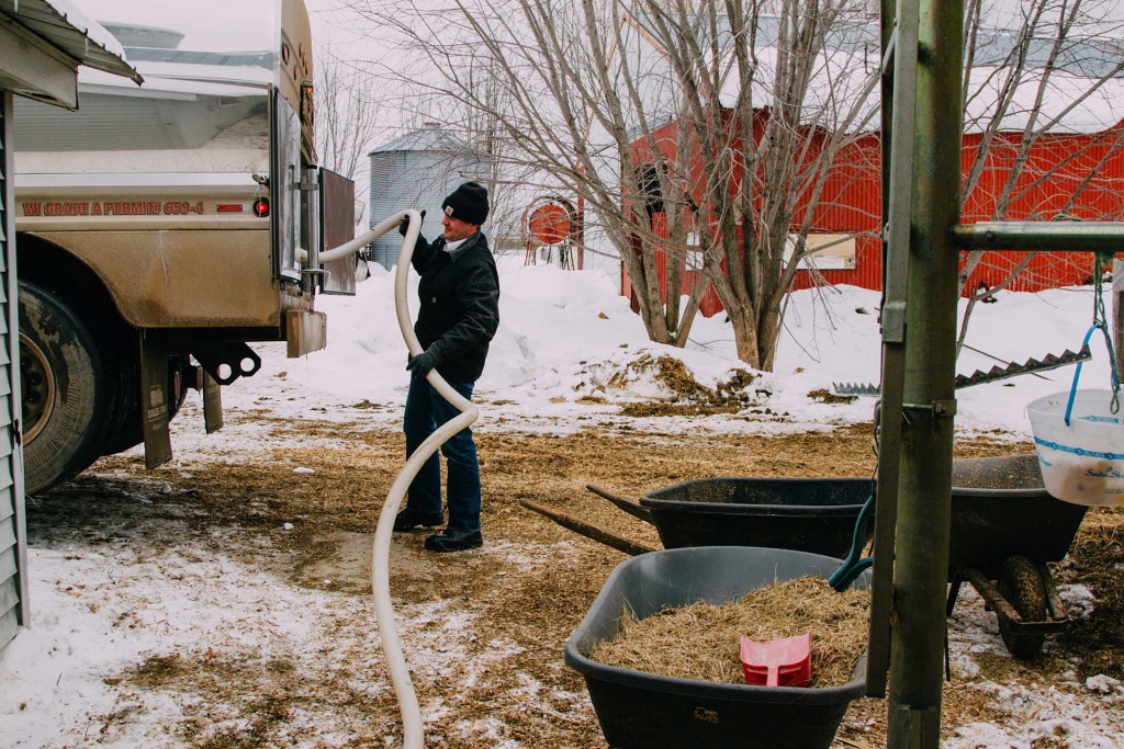 Lemke Bros AMPI Milk Hauler Winding Milk Hose to Pump9716 Exclusive